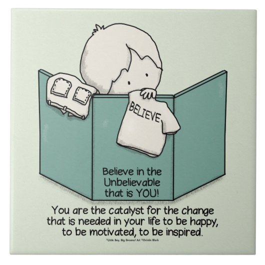 Verander het! tegeltje (Voorkant)