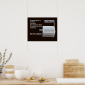 Verander het toiletpapier poster (Keuken)