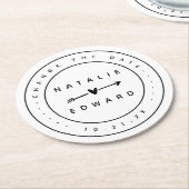 Verander het uitstel van de annulering van de gepl ronde kartonnen onderzetter (Gebogen)