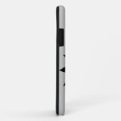 Verander Initiaal, Geometrische driehoeken, Zwart Case-Mate iPhone Case (Achterkant/rechts)