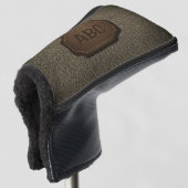 Verander Initiaal, leder leder in lederen badge Ki Golfheadcover (3/4 voorkant)
