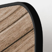 Verander Initiaal, Voeg Naam Toe, Houten Vloer Pickleball Paddle (Links Detail)