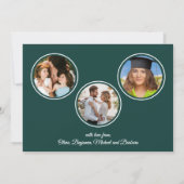 Verander Jaar Gelukkig Nieuwjaar 4 Foto Klok Kaart (Achterkant)