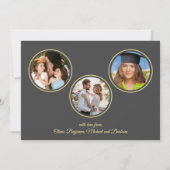 Verander Jaar Gelukkig Nieuwjaar 4 Foto Klok Kaart (Achterkant)