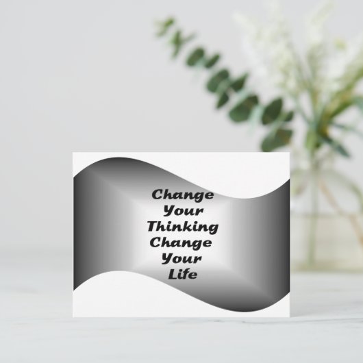 Verander je denken Verander je leven Briefkaart (Staand voorkant)