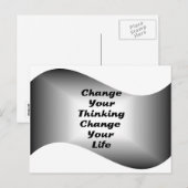 Verander je denken Verander je leven Briefkaart (Voorkant / Achterkant)