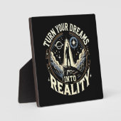 Verander je dromen in realiteit - Succesmotivatie Fotoplaat (Voorkant)