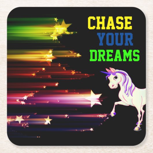 Verander je dromen kartonnen onderzetters (Voorkant)