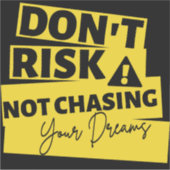 Verander je dromen sticker (Voorkant)