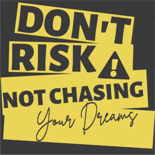 Verander je dromen sticker (Voorkant)