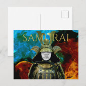 Verander je foto, Samurai Helmet Briefkaart (Voorkant / Achterkant)