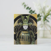Verander je foto, Samurai Helmet Briefkaart (Staand voorkant)