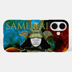 Verander je foto, Samurai Helmet iPhone 16 Hoesje