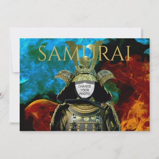 Verander je foto, Samurai Helmet Kaart (Voorkant)