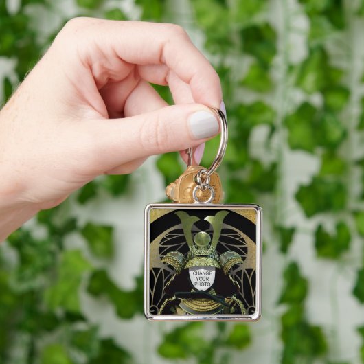 Verander je foto, Samurai Helmet Sleutelhanger (Hand)