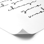 Verander je gedachten en je zult je wereld verande poster (Hoek)