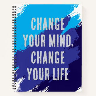 Verander je gedachten, verander je leven (BLUE) Notitieboek