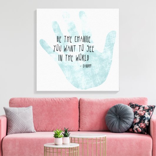 Verander je hand canvas afdruk (Insitu (Woonkamer))