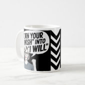 Verander je ‘ik wens’ in ‘ik wil’ koffiemok (Voorkant links)