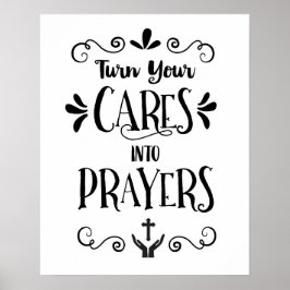 Verander je kleding in gebedskunst poster