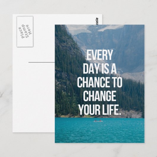 Verander je levensbeschrijving briefkaart (Voorkant / Achterkant)