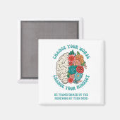 VERANDER JE WOORDEN Verander je mentaliteit Christ Magneet (Voorkant / Achterkant)