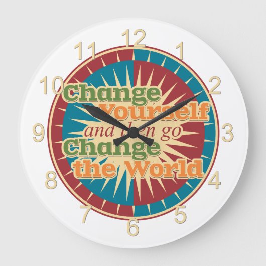 Verander jezelf grote klok (Voorkant)