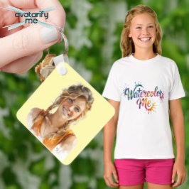 Verander jezelf in iemand of een andere stijl sleutelhanger