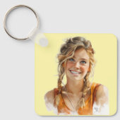 Verander jezelf in iemand of een andere stijl sleutelhanger (Voorkant)