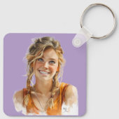 Verander jezelf in iemand of een andere stijl sleutelhanger (Achterkant)