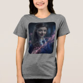 Verander jezelf in iemand of een andere stijl Tri-Blend shirt (Voorkant)