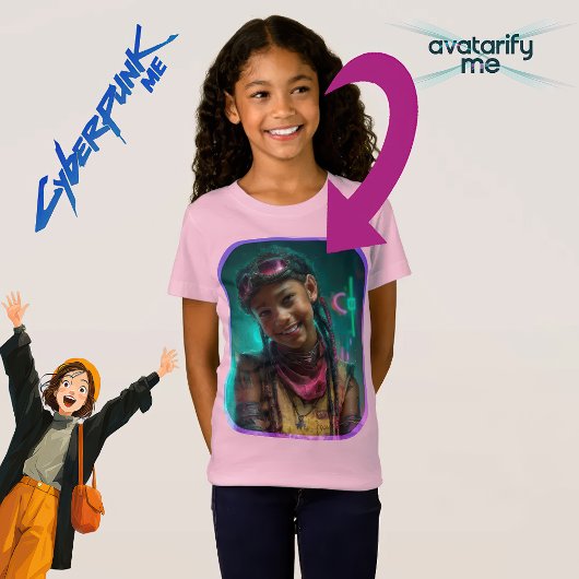 Verander jezelf of iemand anders in een personage t-shirt