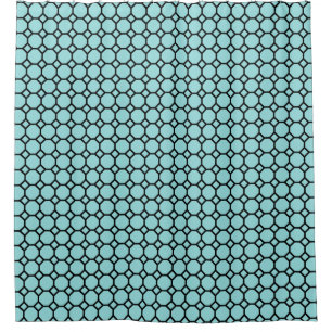 Verander Kleur! Modern Cirkel Vorm Patroon in Blau Douchegordijn
