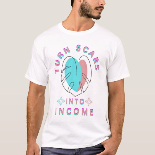 Verander littekens in inkomen t-shirt (Voorkant)