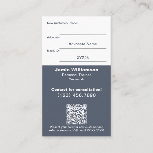 Verander loyale fitnessklanten in ambassadeurs aanbevelingskaartje (Achterkant)