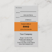 Verander loyale klanten in ambassadeurs aanbevelingskaartje (Achterkant)