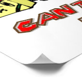 Verander me niet. Ik ben Bezig. Poster (Hoek)