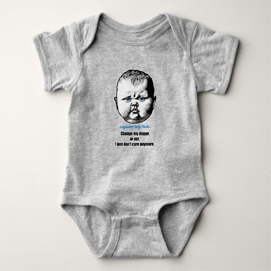 Verander mijn luier, of niet. Het kan me niet meer Romper (Voorkant)