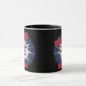 Verander naam tekst, TRUCKER niet alle superhelden Mok (Midden)