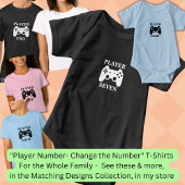Verander Nummer, Speler Zeven Matching Gamer Romper