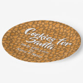 Verander om het even welke Tekst - Santa Koekjes d Papieren Bordje (Gekanteld)