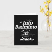 Verander pijn in badminton racket shuttle sport kaart (Gele Bloem)