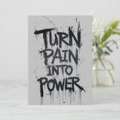 Verander pijn in een uitnodiging voor kracht (Staand voorkant)