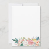 Verander plannen bruids roze bloemen virtuele douc kaart (Achterkant)