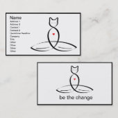 Verander - regelmatige stijltekst. visitekaartje (Voorkant / Achterkant)