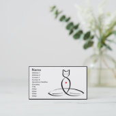 Verander - regelmatige stijltekst. visitekaartje (Staand voorkant)