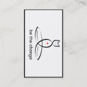 Verander - regelmatige stijltekst. visitekaartje (Achterkant)