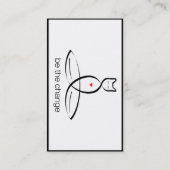 Verander - regelmatige stijltekst. visitekaartje (Achterkant)