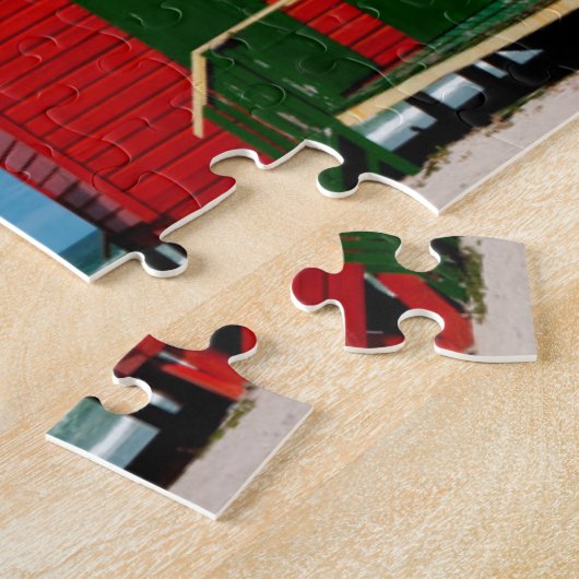 Verander Rooms. Muizenberg Beach, Kaapstad Legpuzzel (Zijkant)