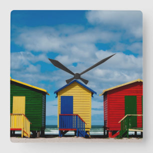 Verander Rooms. Muizenberg Beach, Kaapstad Vierkante Klok
